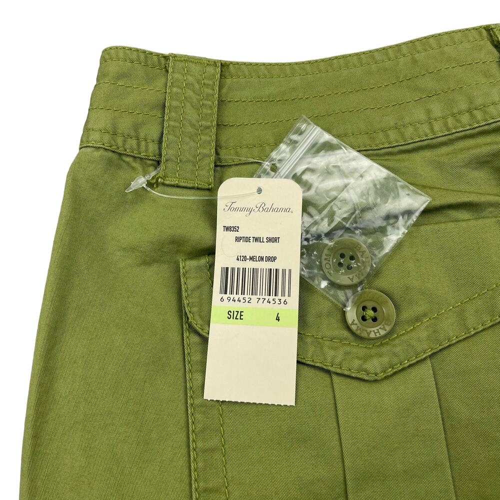 NWT TOMMY BAHAMA Riptide Twill Short Sz 4 Melon Drop - Picture 4 of 5